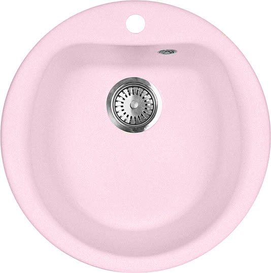 Мойка кухонная AquaGranitEx M-07 светло-розовая фото в интернет-магазине «Wasser-Haus.ru»