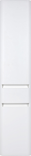 Шкаф-пенал Style Line Атлантика 35 Люкс Plus, с бельевой корзиной, белый фото в интернет-магазине «Wasser-Haus.ru»