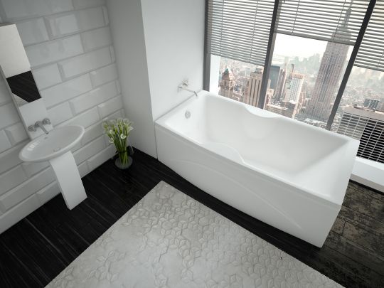 Акриловая ванна Акватек Феникс 170 слив слева, с фронтальным экраном фото в интернет-магазине «Wasser-Haus.ru»