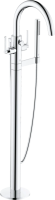 Напольный смеситель для ванны с душем Kludi Nova Fonte Puristic 205903915 черный матовый