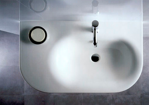Раковина Hatria Daytime DX 86 см, R фото в интернет-магазине «Wasser-Haus.ru»