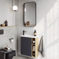 Мебель для ванной Aqwella Alba 60 L, подвесная, дуб давос фото в интернет-магазине «Wasser-Haus.ru»