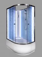 Душевая кабина DTO Em EM4511 L/R N LED 110 x 80 см, без крыши, с Led подсветкой фото в интернет-магазине «Wasser-Haus.ru»