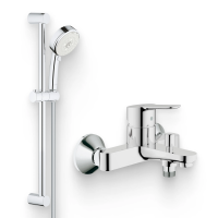 Душевой комплект Смеситель Grohe BauEdge 23334000 + Гарнитур Tempesta Cosmopolitan 27786002