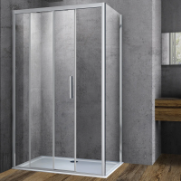 Душевой уголок Vincea Soft VSR-3SO1014CL 140х100 см, профиль хром фото в интернет-магазине «Wasser-Haus.ru»