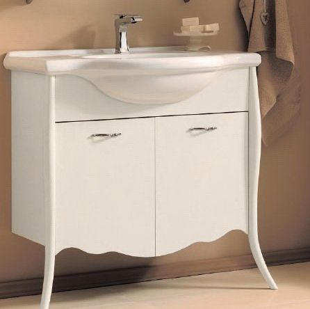 Мебель для ванной Eurolegno Clip 95 noce bianco фото в интернет-магазине «Wasser-Haus.ru»