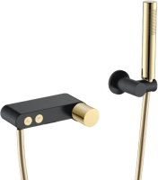 Смеситель для ванны с душем Boheme Stick 123-BG.2 black touch gold фото в интернет-магазине «Wasser-Haus.ru»