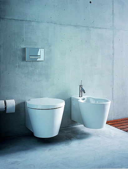 Биде подвесное Duravit Starck 1 02741500001-WG антигрязевое покрытие фото в интернет-магазине «Wasser-Haus.ru»