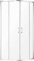 Душевой уголок AQUAme AQM3801F-8 80х80, профиль хром