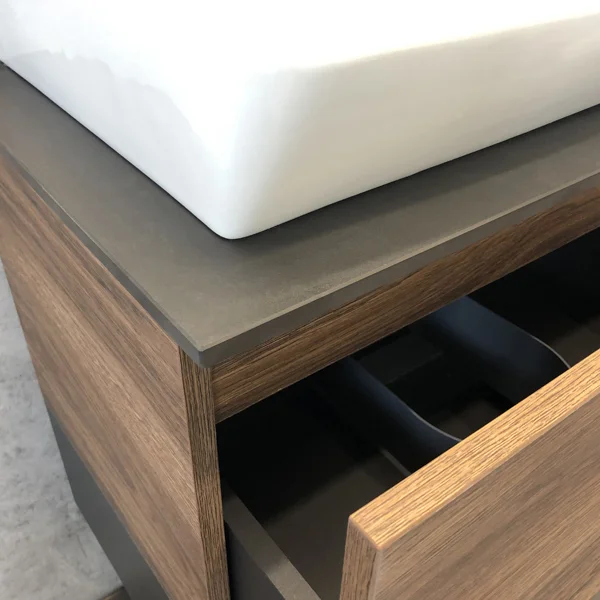 Мебель для ванной Comforty Штутгарт 60, подвесная, дуб тёмно-коричневый фото в интернет-магазине «Wasser-Haus.ru»
