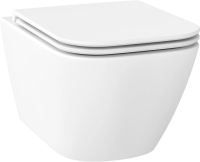 Унитаз подвесной Wellsee Pure BY Wellsee 182603001 безободковый, с микролифтом, матовый белый фото в интернет-магазине «Wasser-Haus.ru»