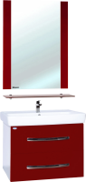 Мебель для ванной Bellezza Рокко 80 подвесная, красная