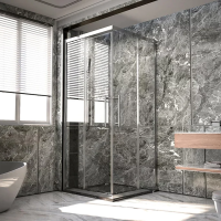 Душевой уголок Veconi Premium Trento PTC-20CH 80x80, профиль хром, стекло прозрачное