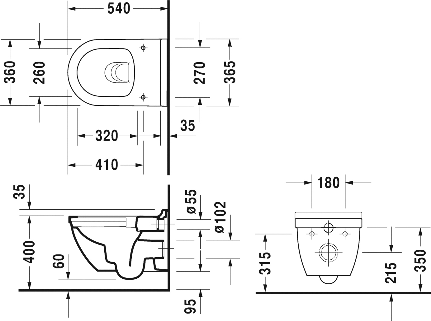 Комплект Унитаз подвесной Duravit Starck 3 45270900A1 комплект + Система инсталляции для унитазов AlcaPlast Sadromodul AM101/1120-001 с кнопкой и шумоизоляцией фото в интернет-магазине «Wasser-Haus.ru»