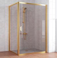 Душевой уголок Vegas Glass ZP+ZPV 130*100 09 05 профиль золото, стекло бронза фото в интернет-магазине «Wasser-Haus.ru»