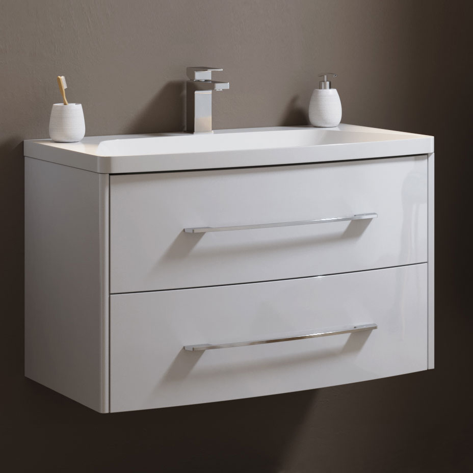 Мебель для ванной Aqwella 5 stars Neringa 80 белый фото в интернет-магазине «Wasser-Haus.ru»