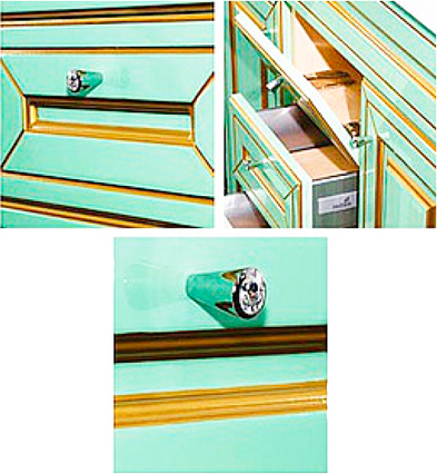 Мебель для ванной Misty Vena 75 салатовая, патина фото в интернет-магазине «Wasser-Haus.ru»