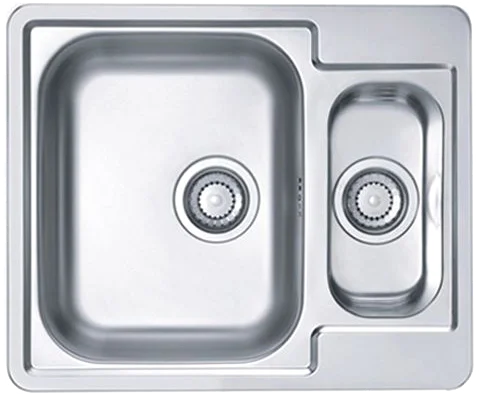 Комплект Мойка кухонная Alveus Line 50 нержавеющая сталь + Смеситель Siros 1132901 брашированная сталь фото в интернет-магазине «Wasser-Haus.ru»