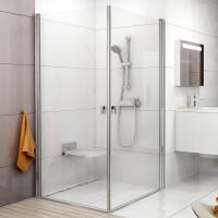 Душевой уголок Ravak CRV1-90+CRV1-90 Transparent, профиль блестящий фото в интернет-магазине «Wasser-Haus.ru»