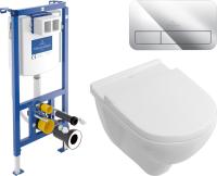Комплект  Унитаз подвесной Villeroy & Boch O.Novo 5660HRR1 alpin, безободковый + Система инсталляции для унитазов Villeroy & Boch 92242700 + Кнопка смыва фото в интернет-магазине «Wasser-Haus.ru»
