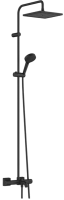 Душевая стойка Hansgrohe Vernis Shape Showerpipe 240 26900670, черный матовый фото в интернет-магазине «Wasser-Haus.ru»