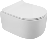 Унитаз подвесной BelBagno Soft BB084CH-TOR безободковый, крышка BB2011SC с микролифтом
