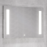Зеркало Cersanit LED 020  base 80, с подсветкой, сенсор на зеркале фото в интернет-магазине «Wasser-Haus.ru»