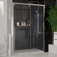 Душевая дверь в нишу Ambassador Intense 110021103IX 140 см, профиль хром