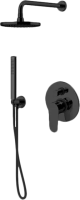 Душевой комплект Gattoni H2OMIX 7000 KTH715/PDNO С ВНУТРЕННЕЙ ЧАСТЬЮ, nero opaco