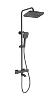 Душевая стойка Wonzon & Woghand WW-B3016-T1-MB, матовая черная фото в интернет-магазине «Wasser-Haus.ru»