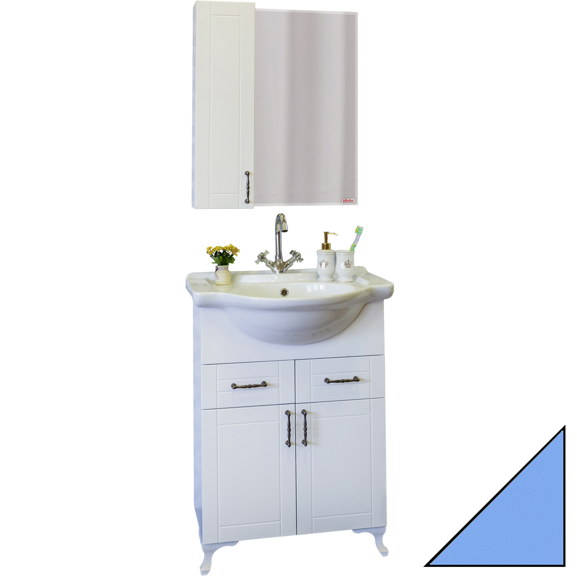 Мебель для ванной Sanflor Глория 65 голубая фото в интернет-магазине «Wasser-Haus.ru»