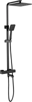 Душевая стойка ESKO Singapore Black STT5054 BL с термостатом, черная