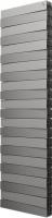 Радиатор биметаллический Royal Thermo Piano Forte Tower silver satin 22 секции, серебро с монтажным набором фото в интернет-магазине «Wasser-Haus.ru»