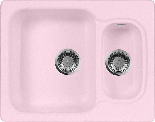 Мойка кухонная AquaGranitEx M-09 светло-розовая фото в интернет-магазине «Wasser-Haus.ru»