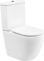 Унитаз-компакт BelBagno Amanda BB051CPR безободковый, крышка BB2031SC с микролифтом, бачок BB051T фото в интернет-магазине «Wasser-Haus.ru»