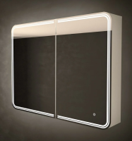Зеркало-шкаф Art&Max Verona 90х80 белое, с LED-подсветкой, 6000К фото в интернет-магазине «Wasser-Haus.ru»