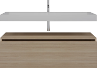 Тумба с раковиной Armadi Art Flat 120 подвесная, light oak