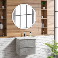 Мебель для ванной комнаты BelBagno Albano-Cer 50 подвесная, cemento verona grigio фото в интернет-магазине «Wasser-Haus.ru»