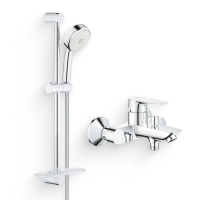 Душевой комплект Гарнитур Grohe New Tempesta Cosmopolitan 27929002 + Смеситель BauEdge 23604001 фото в интернет-магазине «Wasser-Haus.ru»