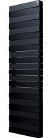 Радиатор биметаллический Royal Thermo Piano Forte Tower noir sable 22 секции, черный с монтажным набором фото в интернет-магазине «Wasser-Haus.ru»