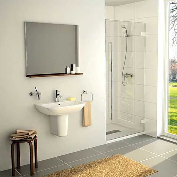 Раковина VitrA S20 5502B003 с полупьедесталом фото в интернет-магазине «Wasser-Haus.ru»
