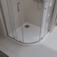 Поддон для душа BelBagno Uno R 90х90, белый, с сифоном фото в интернет-магазине «Wasser-Haus.ru»