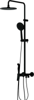 Душевая стойка Damixa Jupiter 977770300 с гигиеническим душем, черная фото в интернет-магазине «Wasser-Haus.ru»