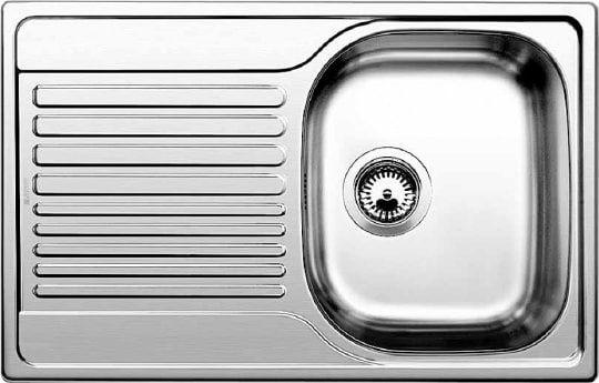 Комплект Мойка кухонная Blanco Tipo 45 S Compact сталь полированная + Смеситель VitrA Single sink mixer A42388EXP для кухонной мойки фото в интернет-магазине «Wasser-Haus.ru»