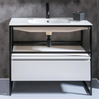 Тумба с раковиной Armadi Art Loft 120 белая, напольная