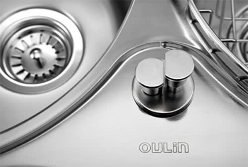 Мойка кухонная Oulin OL-H9910 с набором ножей фото в интернет-магазине «Wasser-Haus.ru»