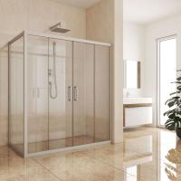 Душевой уголок Kubele DE019R4-CLN-MT 150х100 см, профиль матовый хром фото в интернет-магазине «Wasser-Haus.ru»