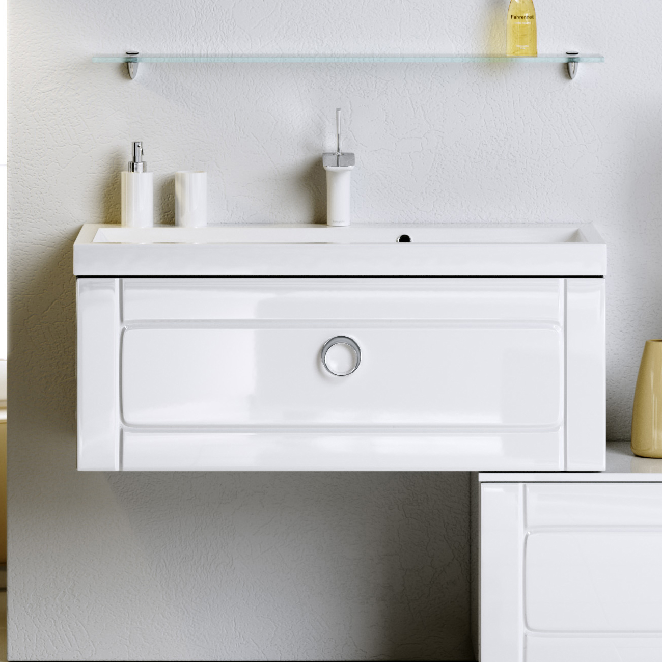 Мебель для ванной Aqwella 5 stars Инфинити 100 белая фото в интернет-магазине «Wasser-Haus.ru»