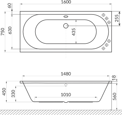 Акриловая ванна Excellent Oceana Slim WAEX.OCE16S.SOFT 160x75 фото в интернет-магазине «Wasser-Haus.ru»