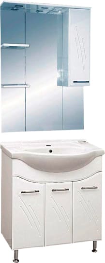 Мебель для ванной Misty Флори 75 прямая фото в интернет-магазине «Wasser-Haus.ru»